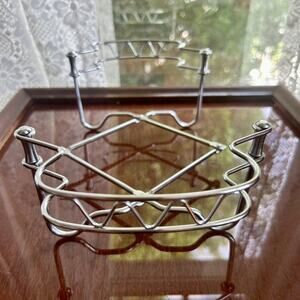 Vintage Tomado Holland Adjustable Pyrex Holder, Metal Casserole Dish Stand, Expa